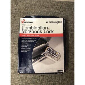 SKILCRAFT Kensington Combination Notebook Laptop Security Lock 6 ft Steel Cable